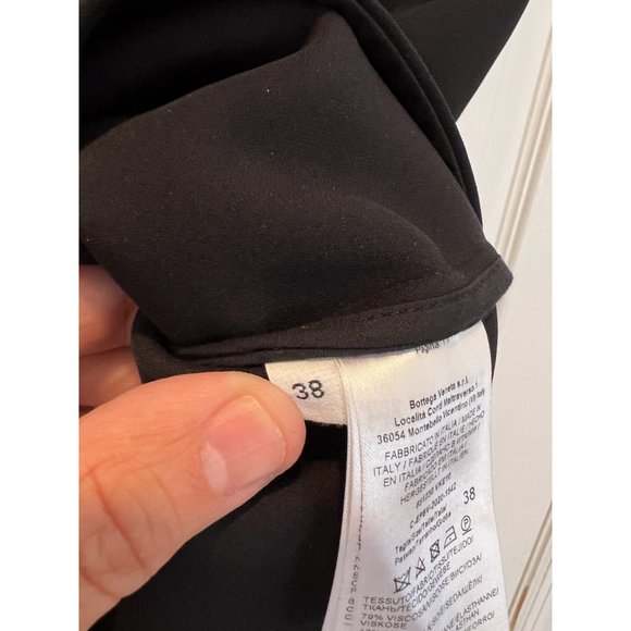 Womens Black Bottega Veneta Silk-Blend Dress - Picture 4 of 9